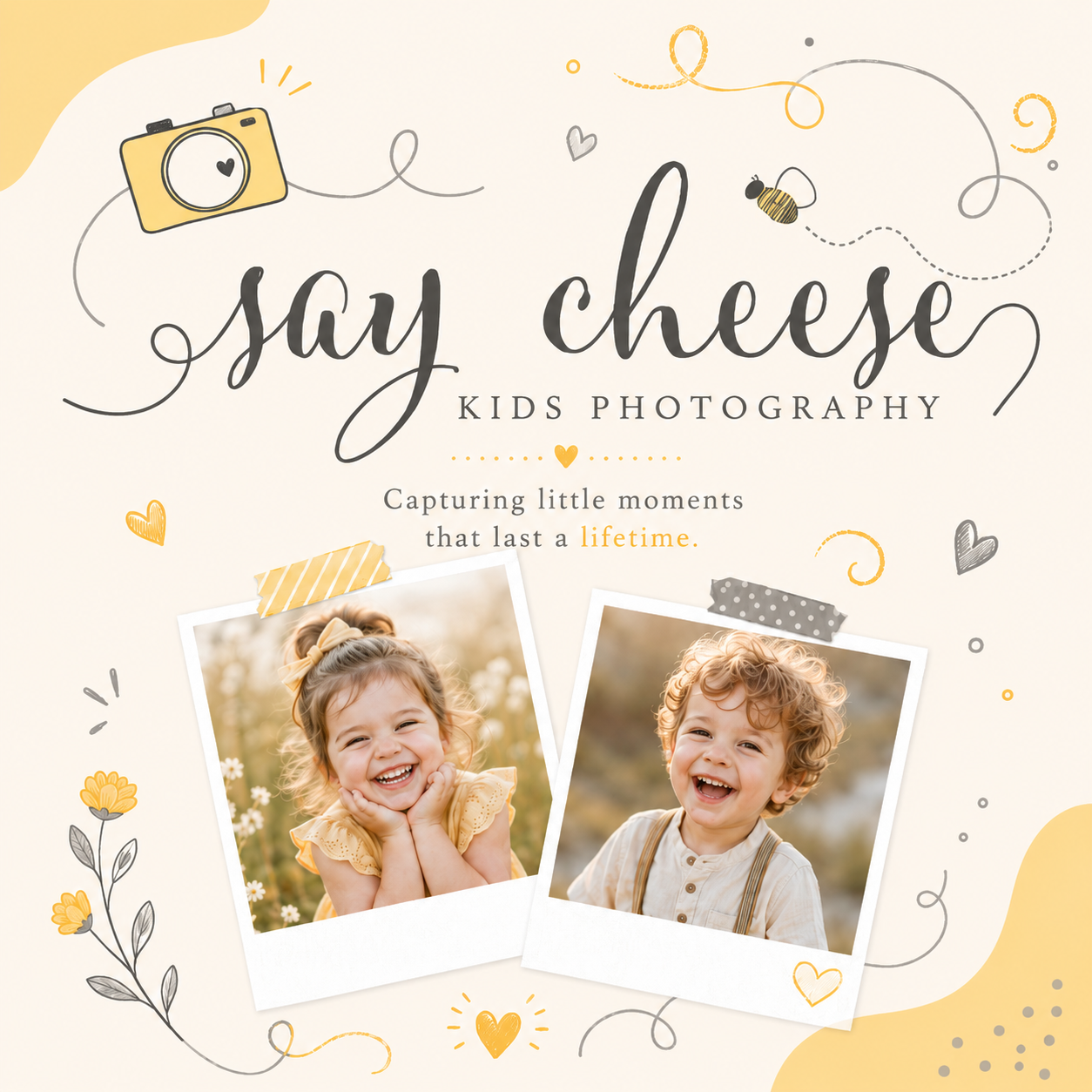 Say Cheese Kids Photography Booking